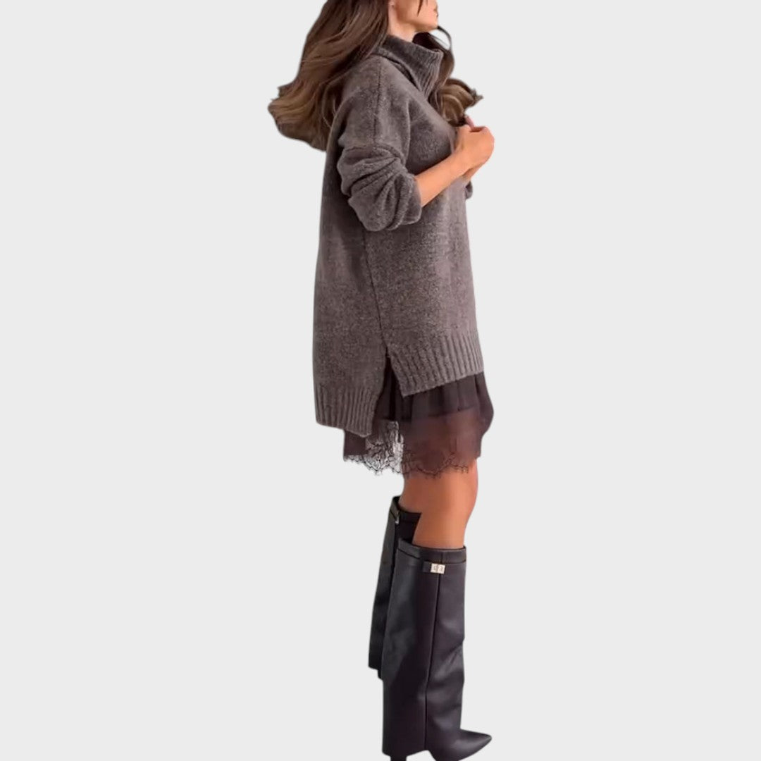 NeroVelluto™ | Set Maglione & Abito Eleganza
