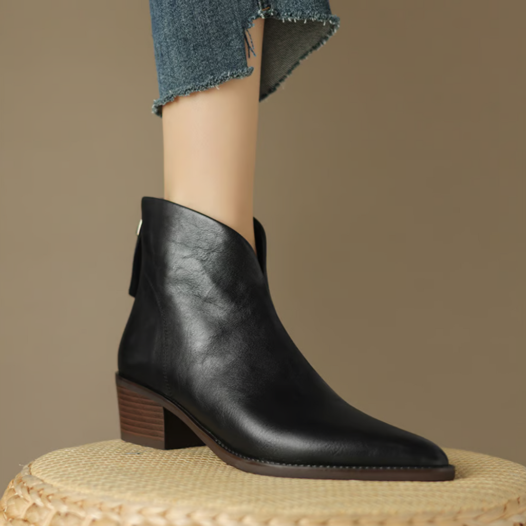 Vellora™ | Stivaletti Eleganti con Tacco Basso