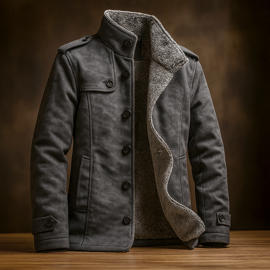 AurelioForte™ | Cappotto Lungo da Uomo con Look Strutturato