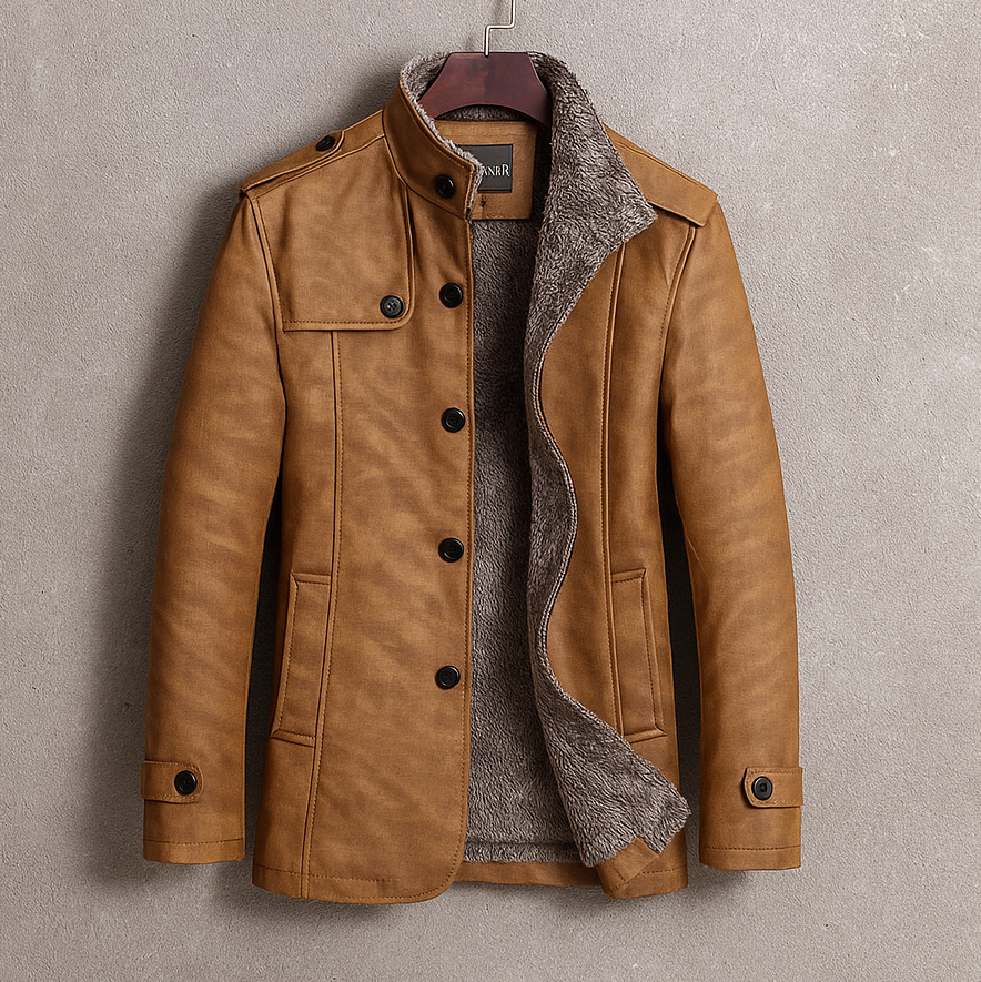 AurelioForte™ | Cappotto Lungo da Uomo con Look Strutturato