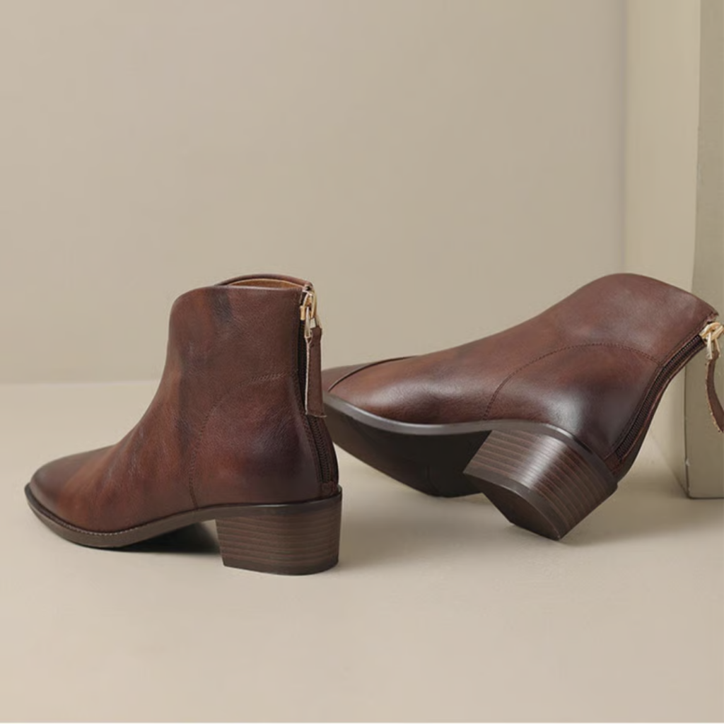 Vellora™ | Stivaletti Eleganti con Tacco Basso