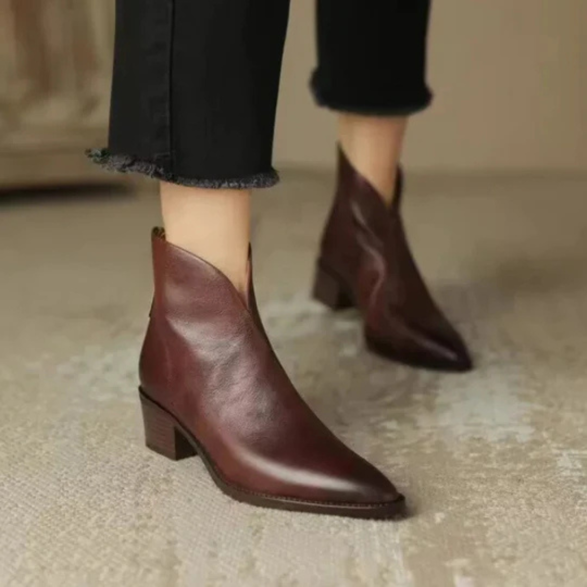 Vellora™ | Stivaletti Eleganti con Tacco Basso