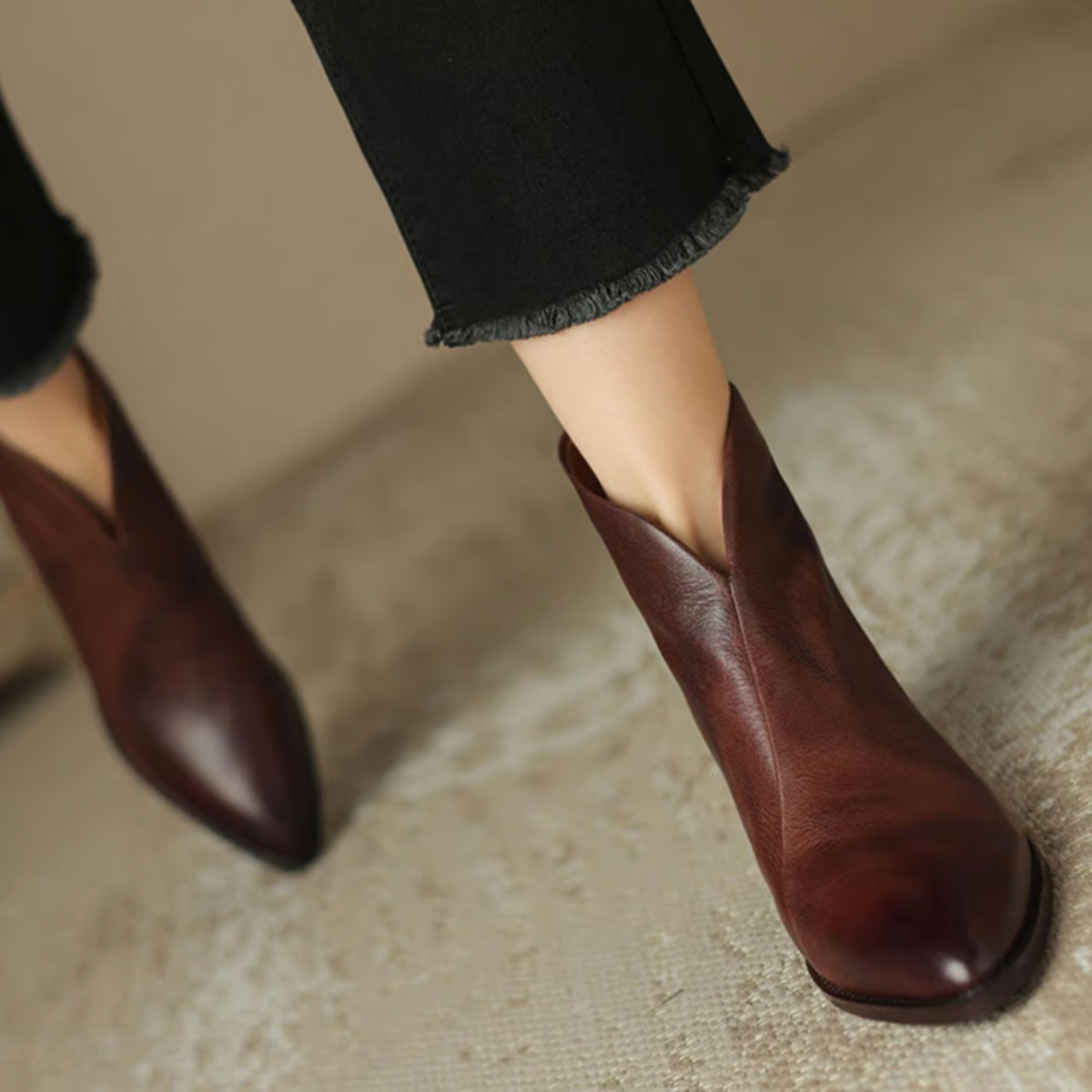 Vellora™ | Stivaletti Eleganti con Tacco Basso