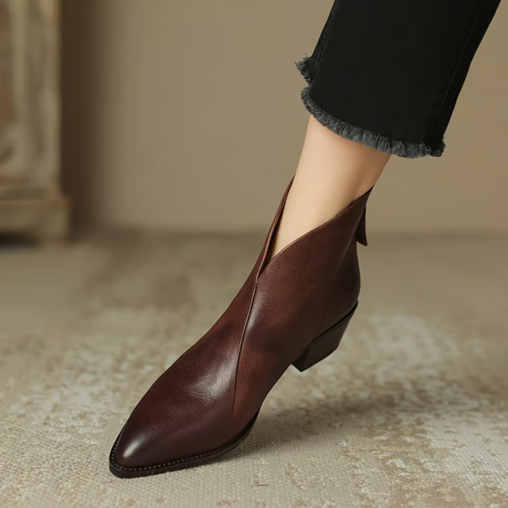 Vellora™ | Stivaletti Eleganti con Tacco Basso
