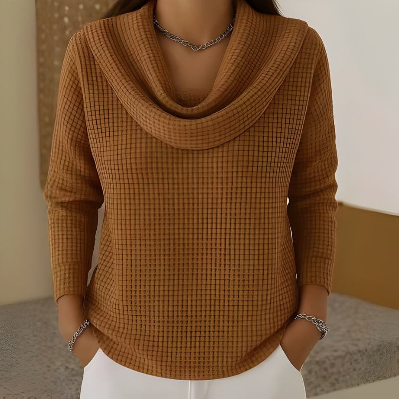 LunaMorbida™ | Maglione a Collo Cascata Donna