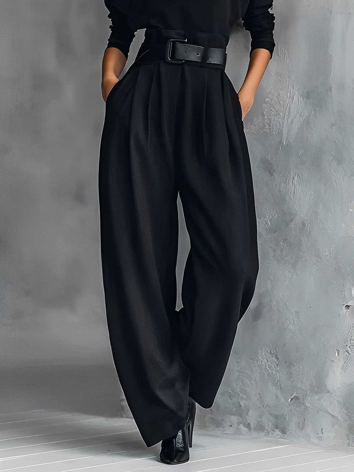 LineaArmonia™ | Set Donna con Dolcevita e Pantaloni Dritti