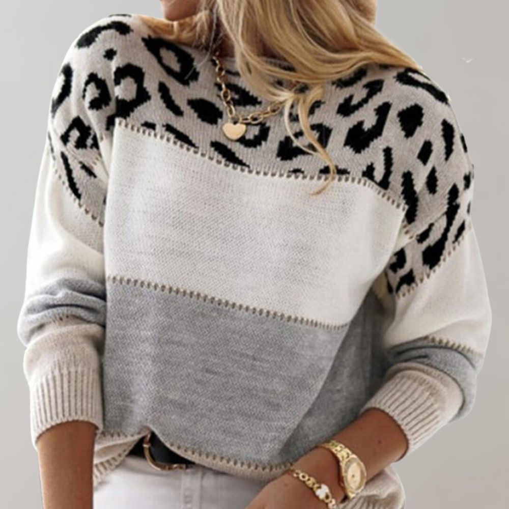 LiaFelina™ | Maglione Elegante con Motivo Leopardato