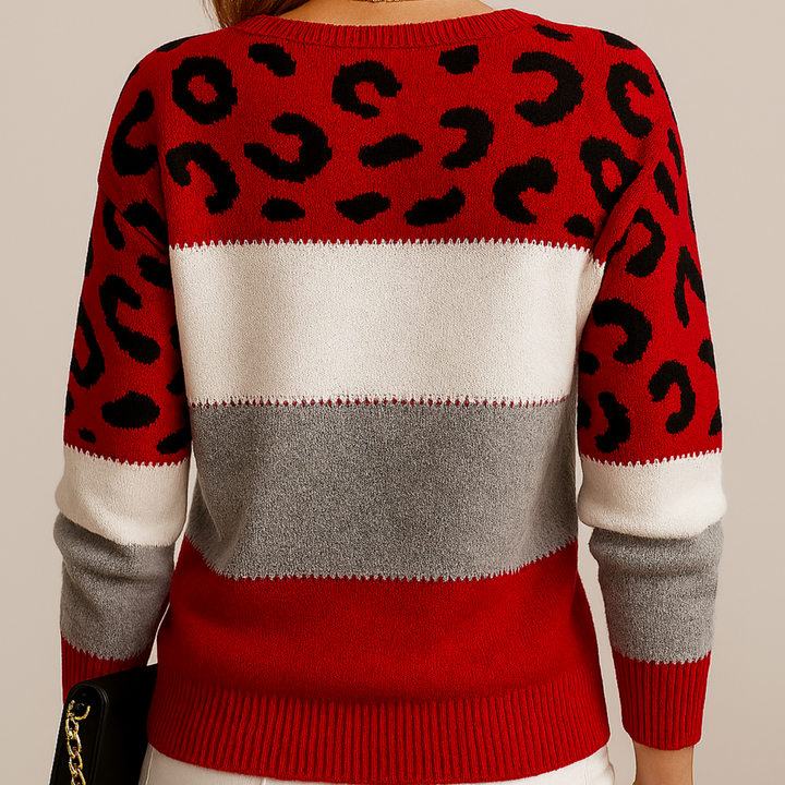 LiaFelina™ | Maglione Elegante con Motivo Leopardato