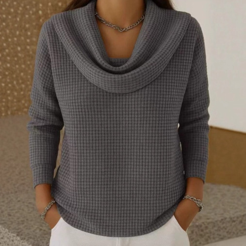 LunaMorbida™ | Maglione a Collo Cascata Donna