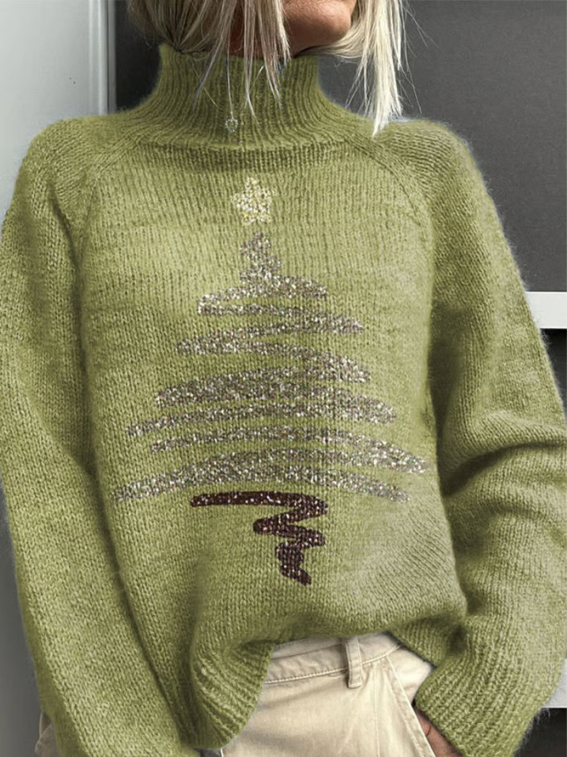 NataleSereno™ | Maglione Eleganza Dorata