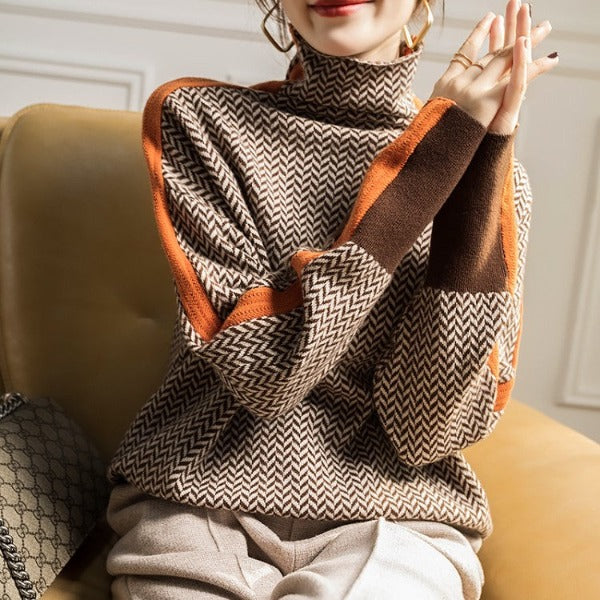 LinaBold™ | Maglione a Collo Alto Donna
