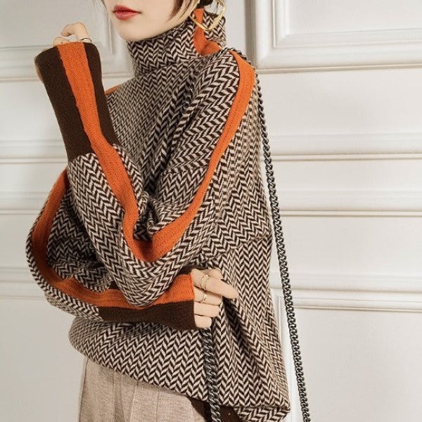 LinaBold™ | Maglione a Collo Alto Donna