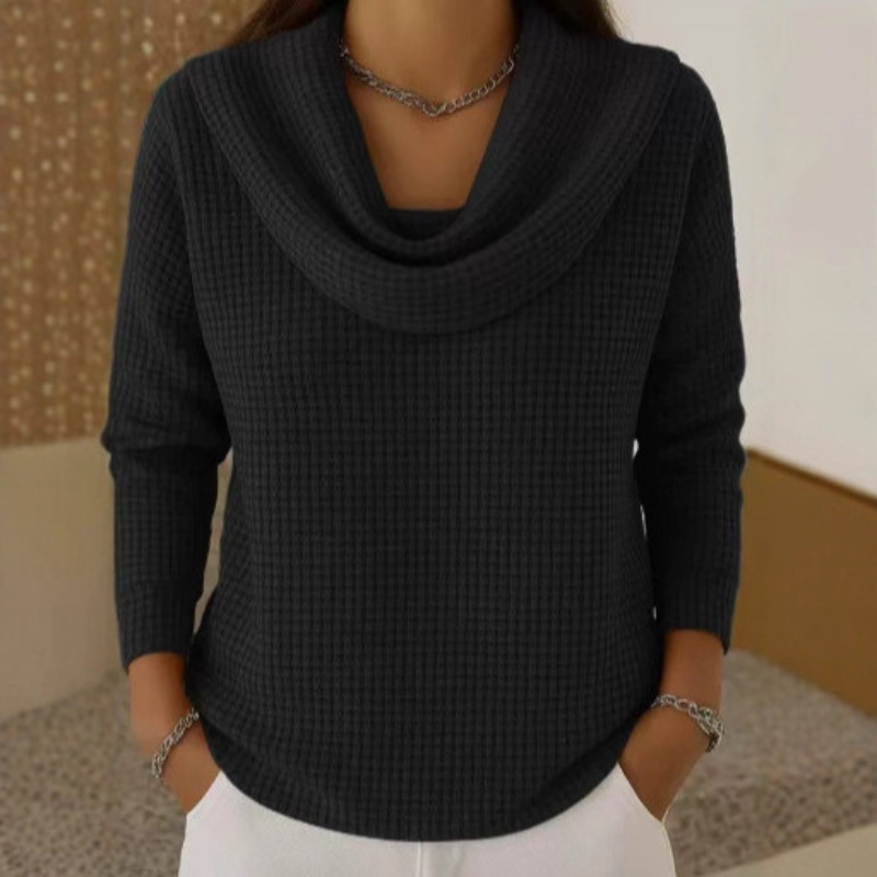 LunaMorbida™ | Maglione a Collo Cascata Donna