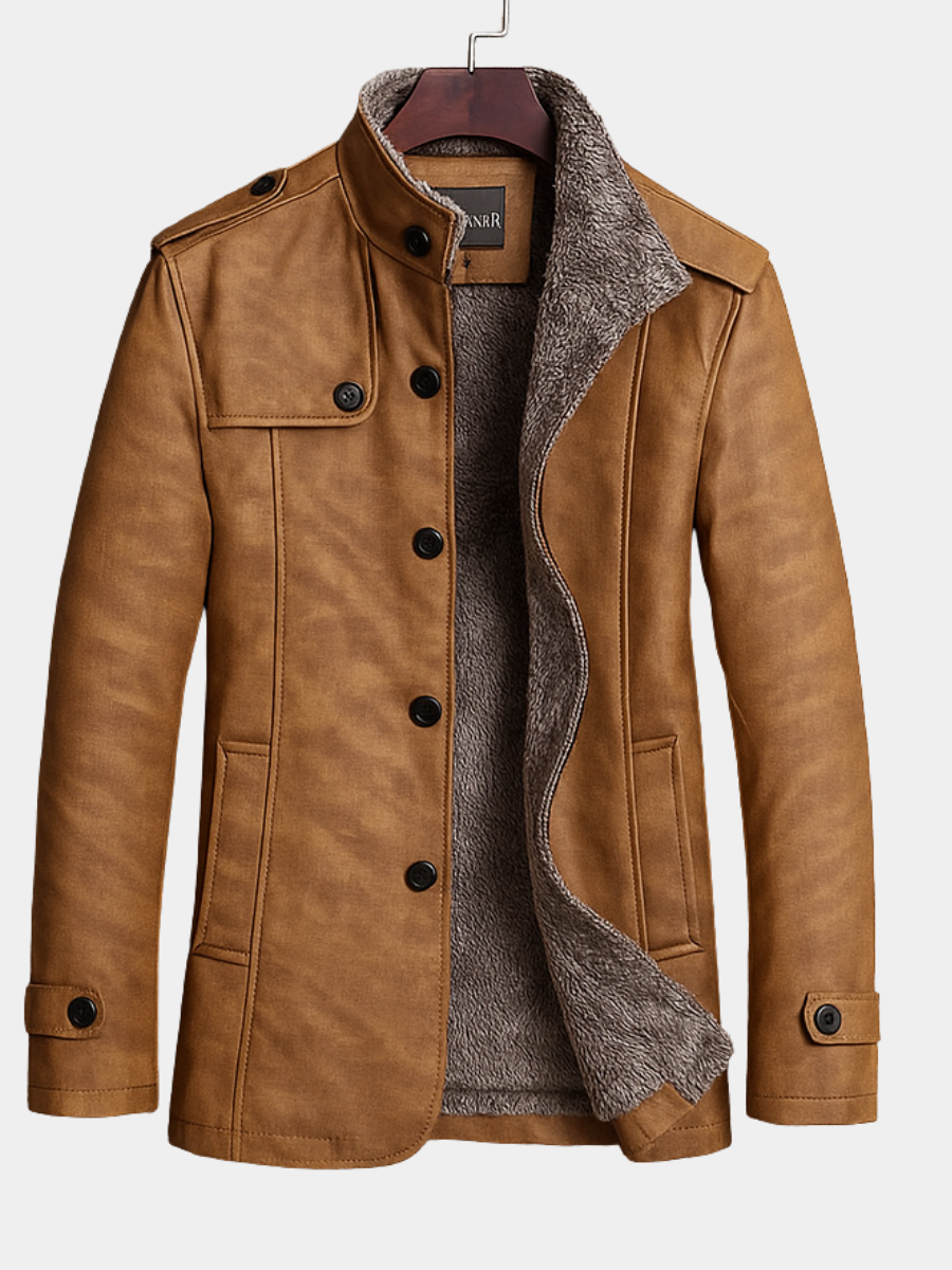 AurelioForte™ | Cappotto Lungo da Uomo con Look Strutturato