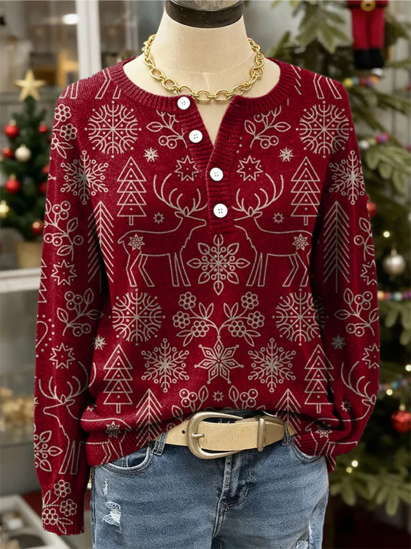 AlbaNatalizia™ | Maglione Morbido di Natale
