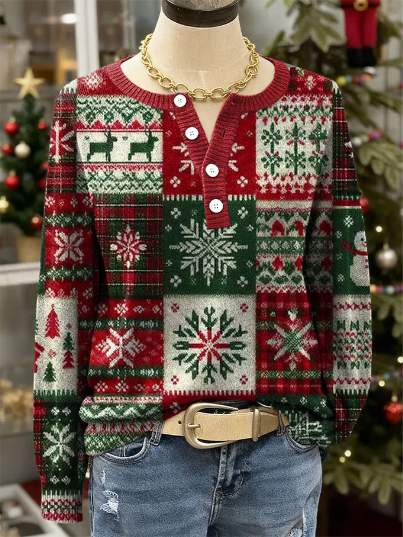 AlbaNatalizia™ | Maglione Morbido di Natale