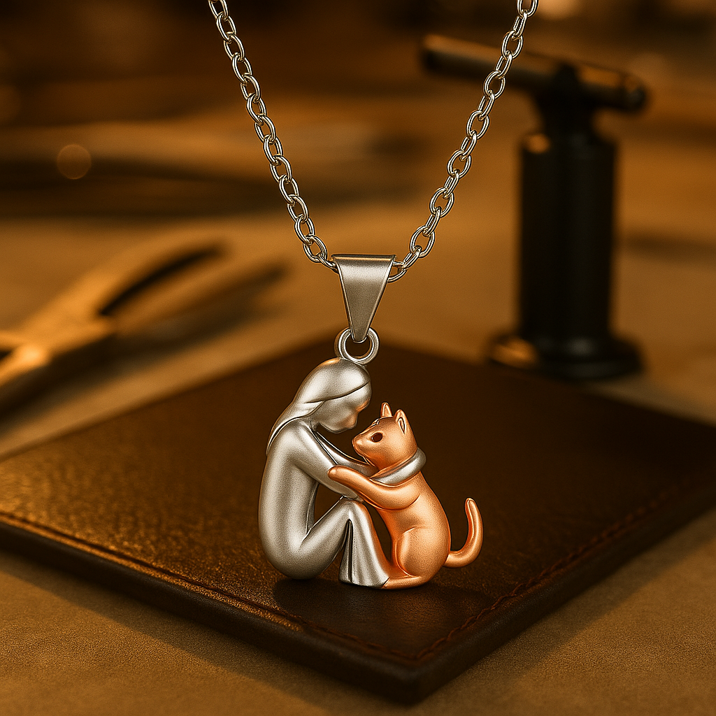 FelinaLuce™ | Collana Elegante con Ciondolo Gatto