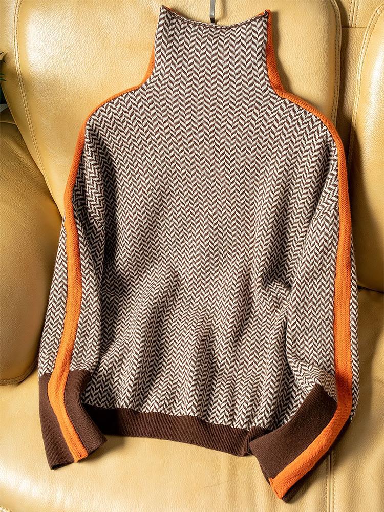 LinaBold™ | Maglione a Collo Alto Donna