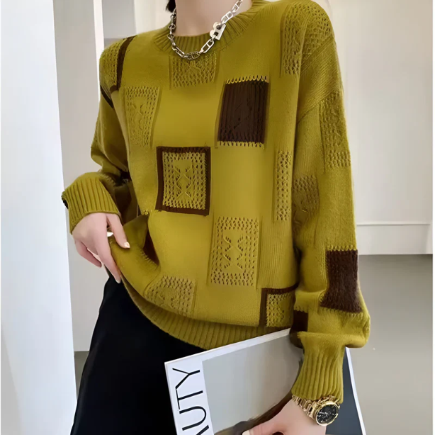 ModernaSofia™ | Maglione Geometrico Eleganza