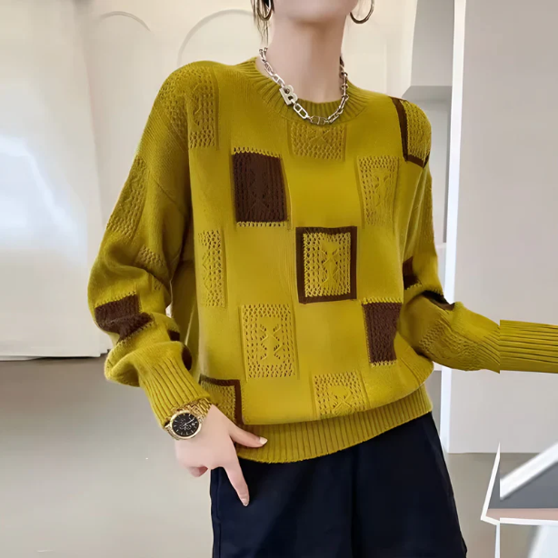 ModernaSofia™ | Maglione Geometrico Eleganza