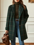 ElenaQuadri™ | Cappotto Elegante a Quadri Donna