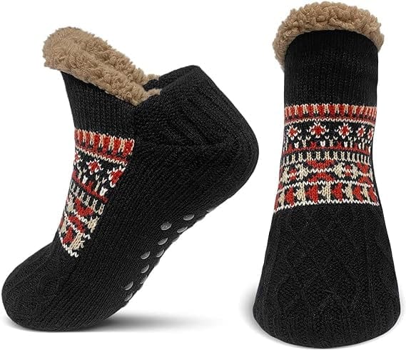 CaldiPassi™ | Calze Invernali Antiscivolo Foderate in Felpa