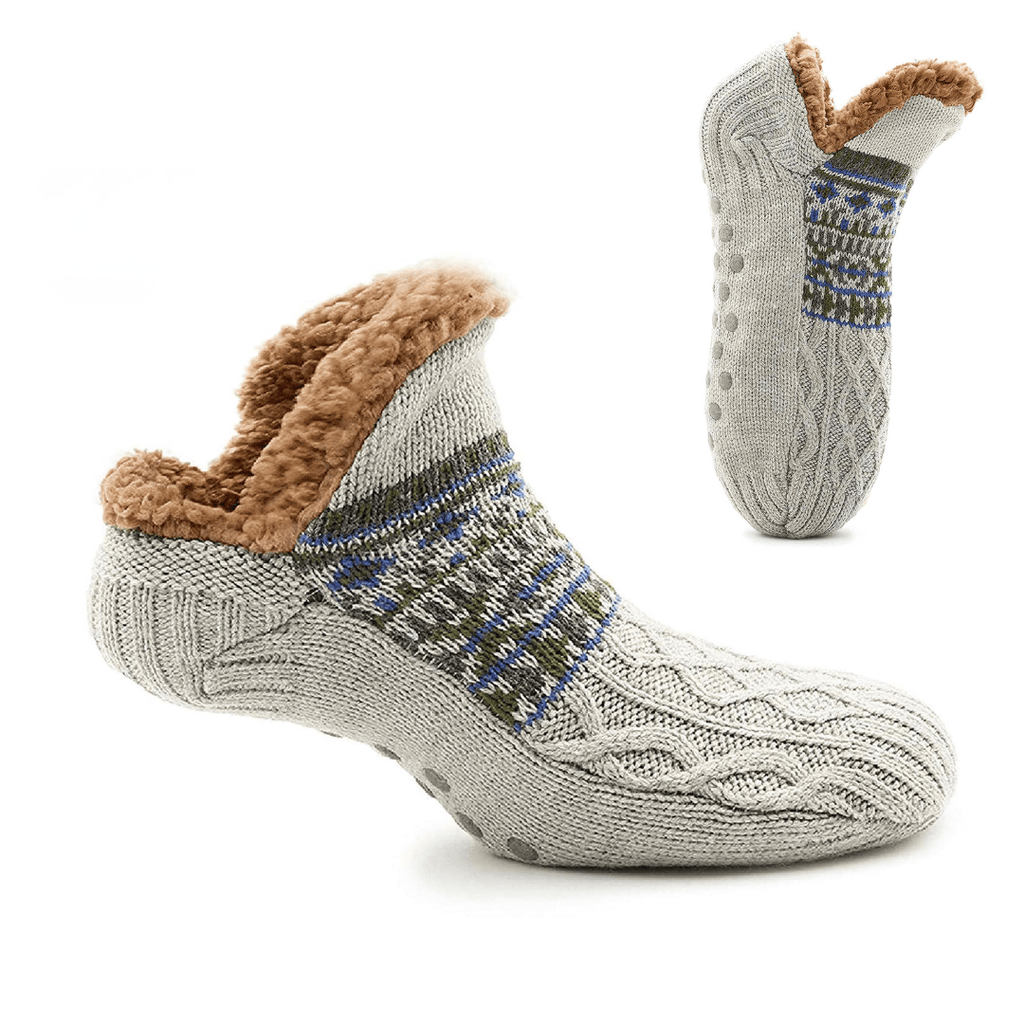 CaldiPassi™ | Calze Invernali Antiscivolo Foderate in Felpa