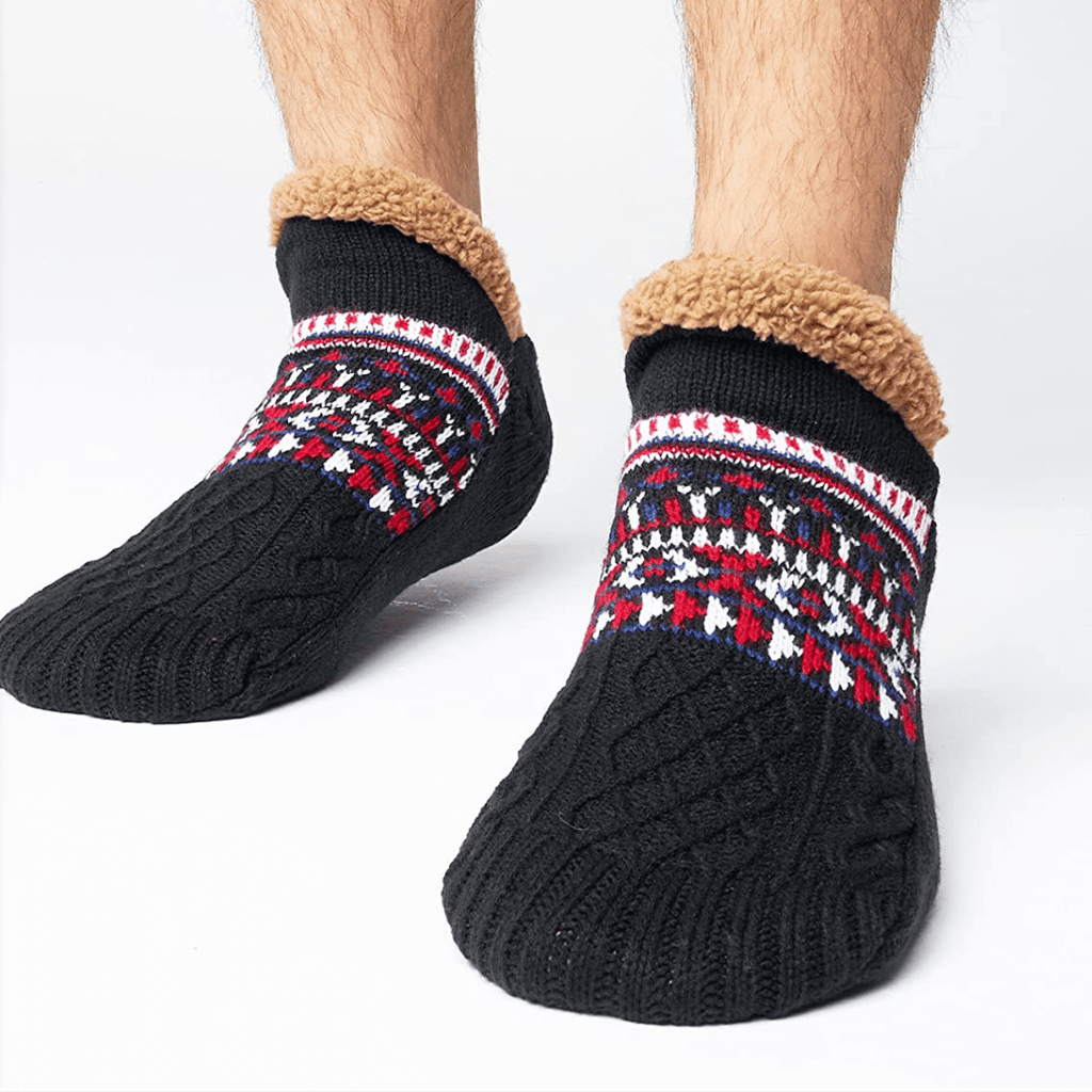 CaldiPassi™ | Calze Invernali Antiscivolo Foderate in Felpa