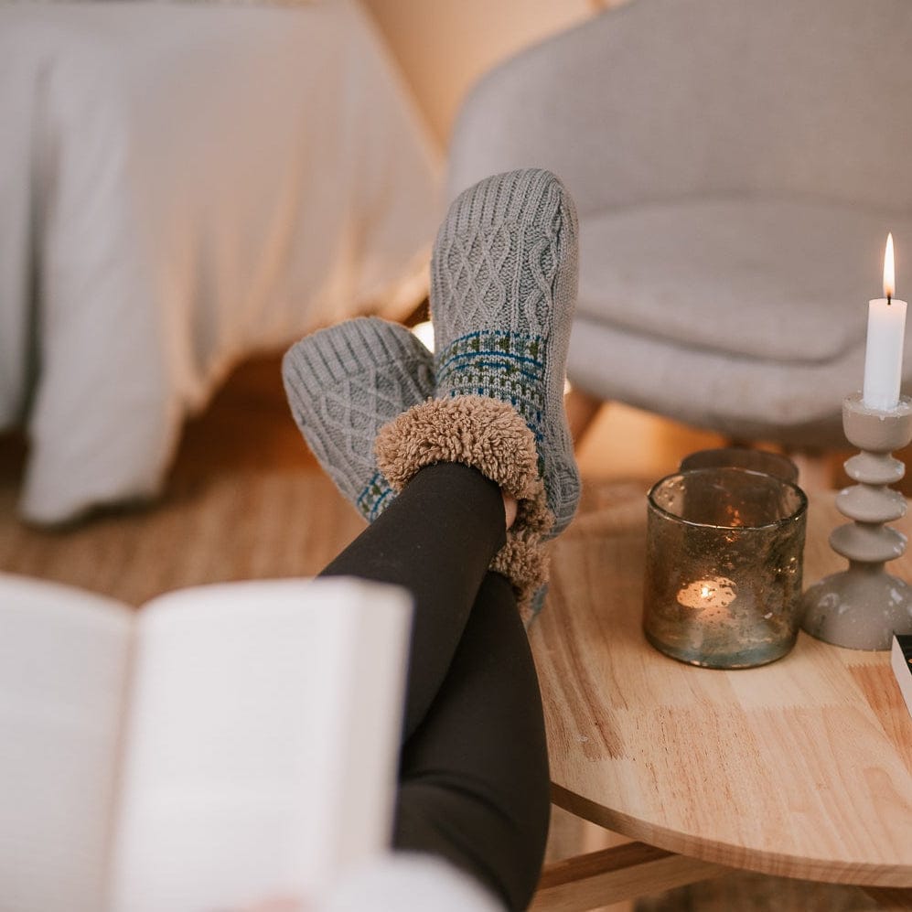 CaldiPassi™ | Calze Invernali Antiscivolo Foderate in Felpa