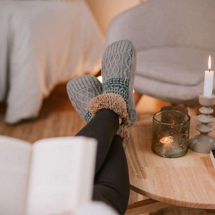 CaldiPassi™ | Calze Invernali Antiscivolo Foderate in Felpa