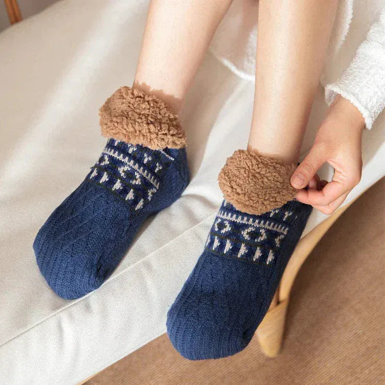 CaldiPassi™ | Calze Invernali Antiscivolo Foderate in Felpa