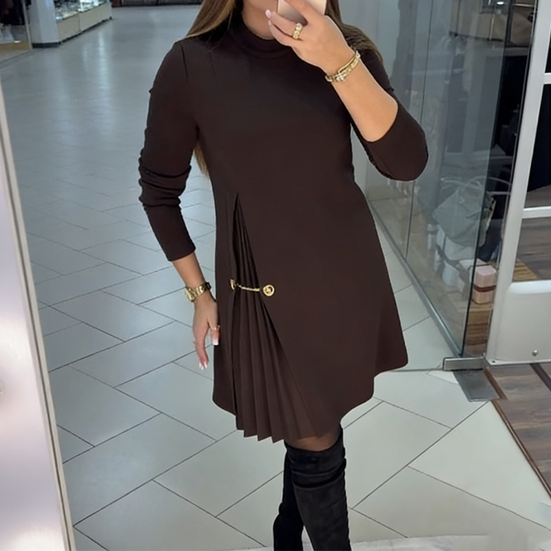 Aurivelle™ | Abito Elegante Plissé Donna