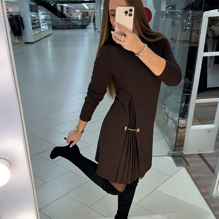 Aurivelle™ | Abito Elegante Plissé Donna