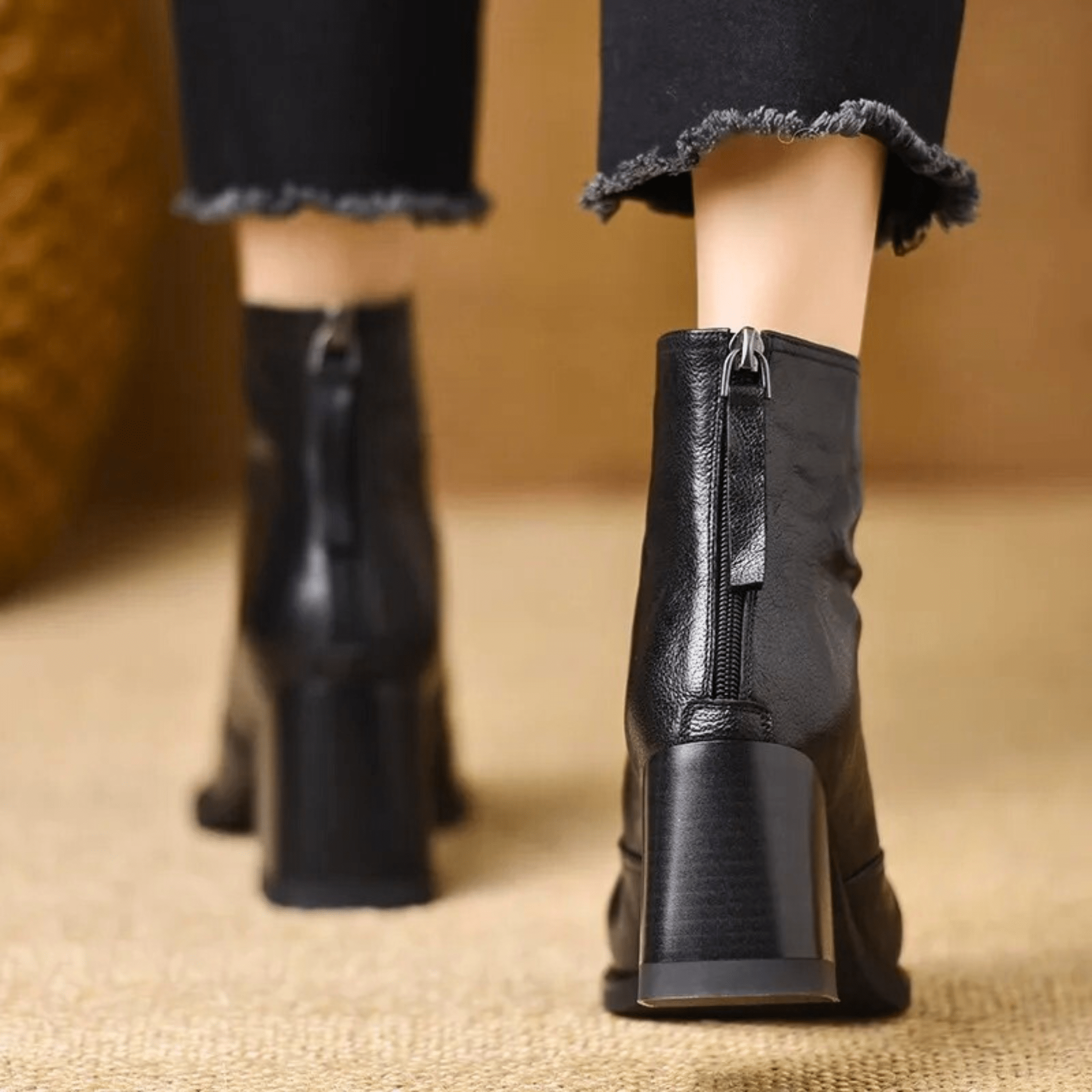 VeraEleganza™ | Stivaletti di Lusso con Tacco Medio Donna