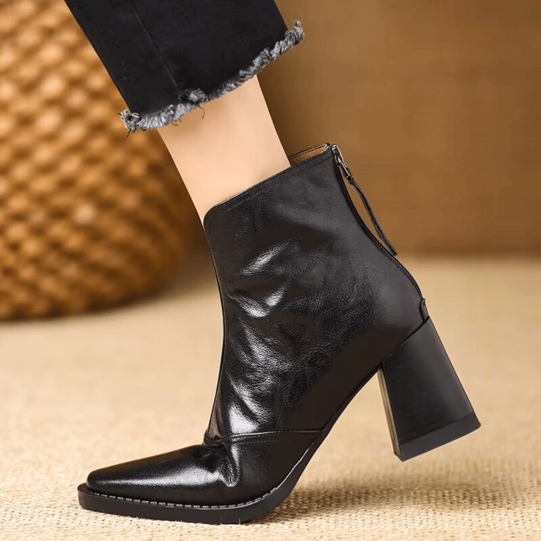 VeraEleganza™ | Stivaletti di Lusso con Tacco Medio Donna