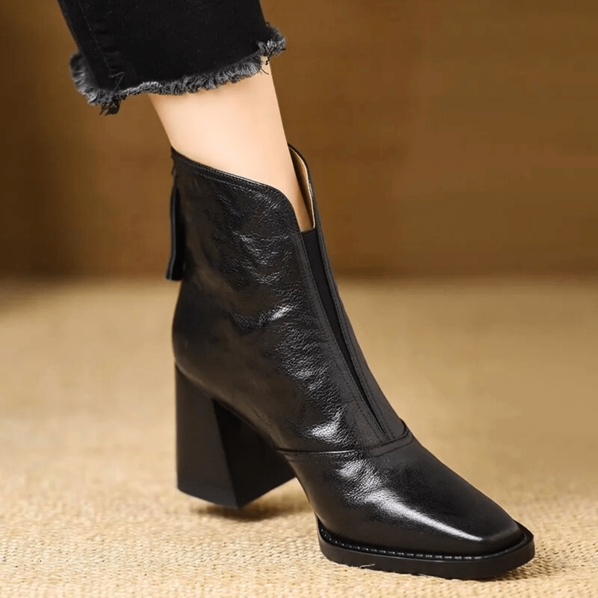 VeraEleganza™ | Stivaletti di Lusso con Tacco Medio Donna